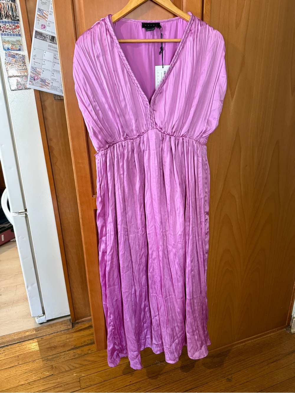 Hatch Orchid Pleated Maxi Dress